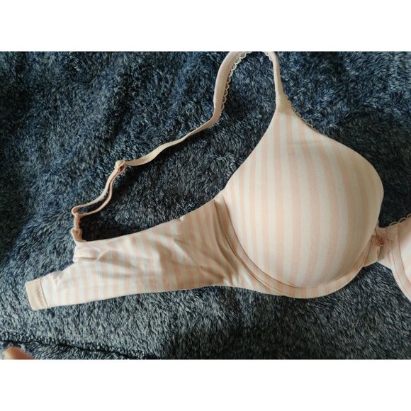 🍬 Victoria's Secret Body By Victoria Wire Bra - Pink Candy 🍭 Stripes | 34B - Picture 6 of 10